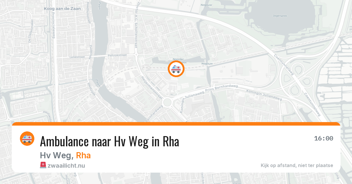 Ambulance naar Hv Weg in Rha — 1 jun 2026