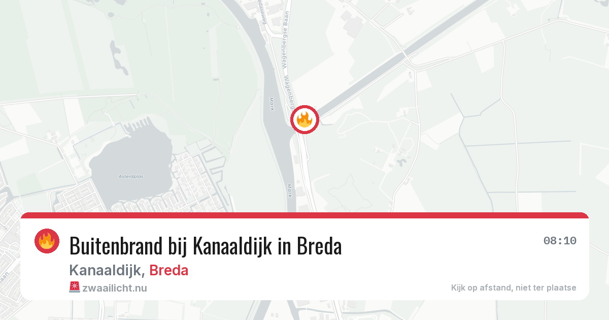 Buitenbrand bij Kanaaldijk in Breda — 26 jul 2026