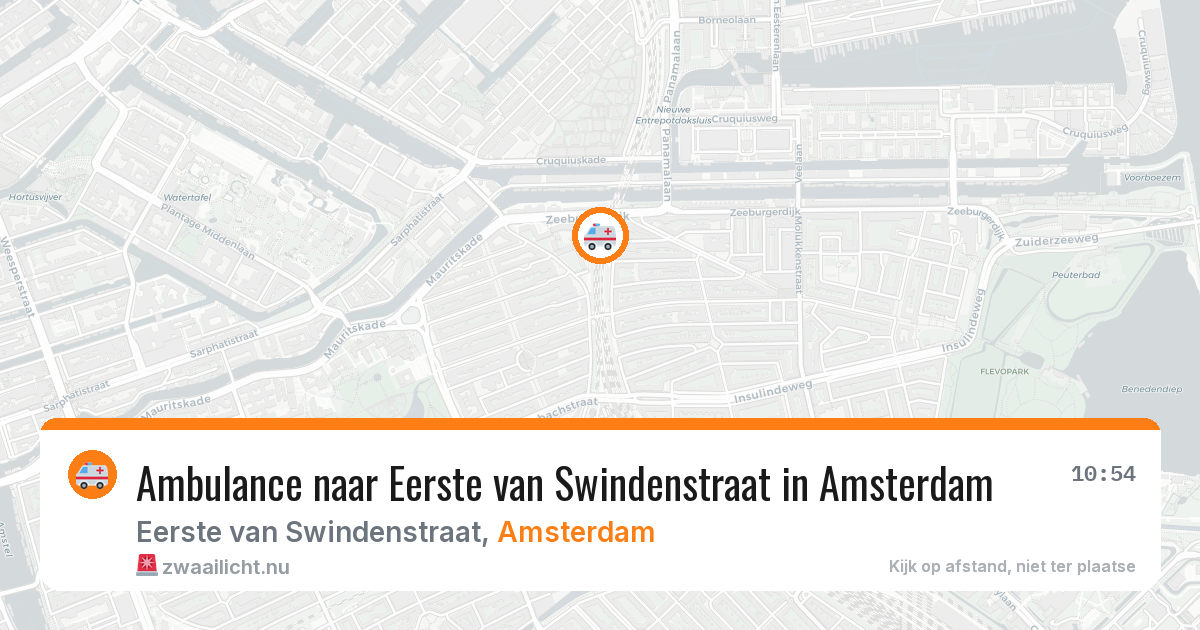 Ambulance naar Eerste van Swindenstraat in Amsterdam — 17 mei 2026