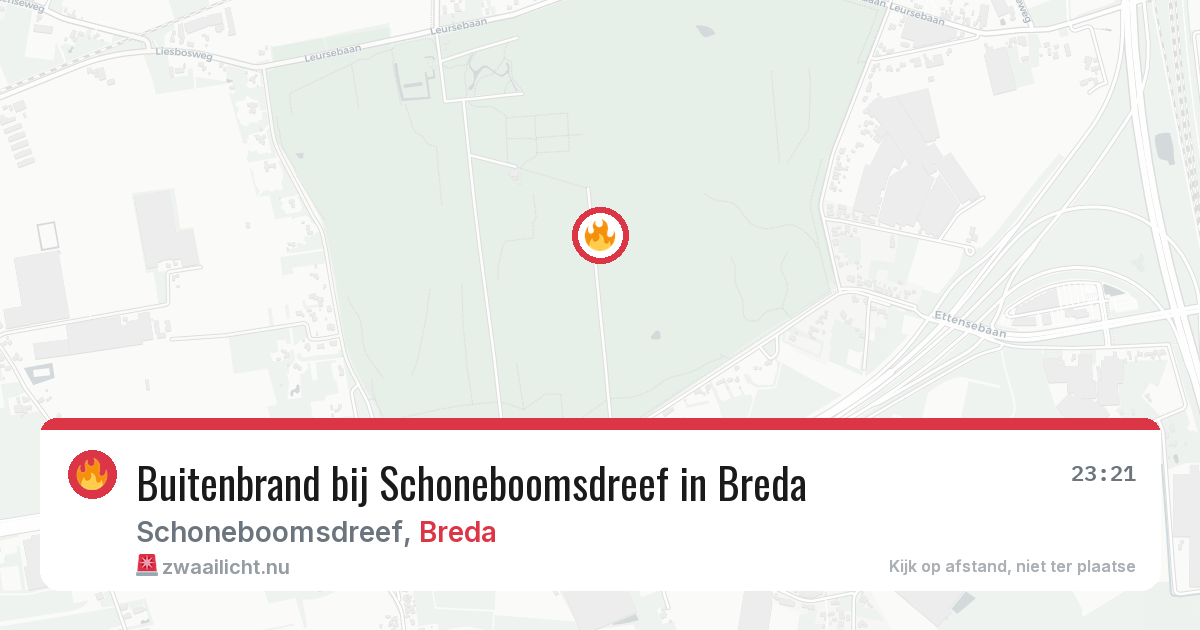 Buitenbrand bij Schoneboomsdreef in Breda — 12 mei 2026
