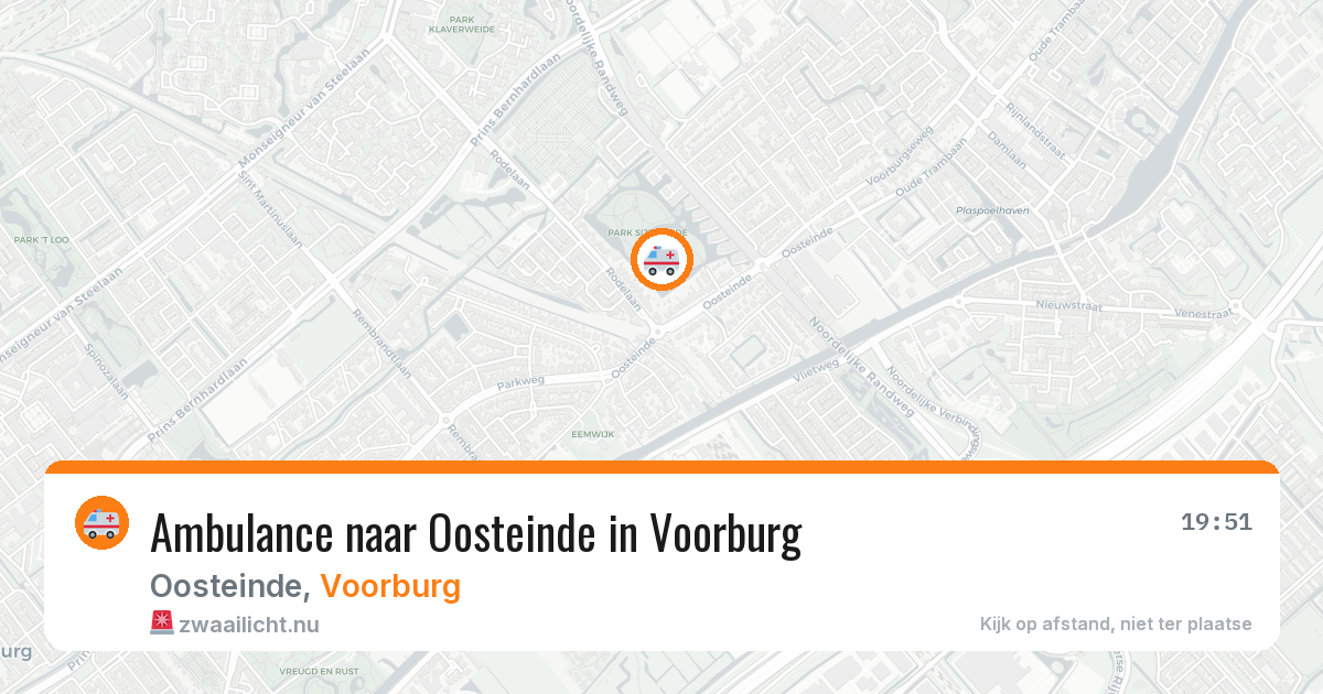 Ambulance naar Oosteinde in Voorburg — 10 jul 2026