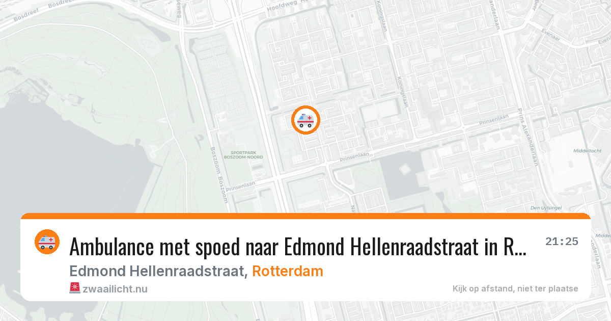 Ambulance met spoed naar Edmond Hellenraadstraat in Rotterdam — 8 mei 2026