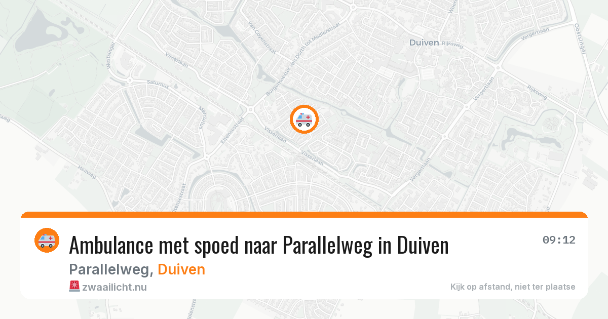 Ambulance met spoed naar Parallelweg in Duiven — 29 apr 2026