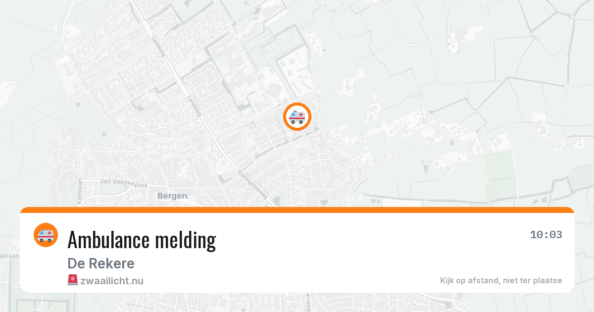 Ambulance melding — 19 jul 2026