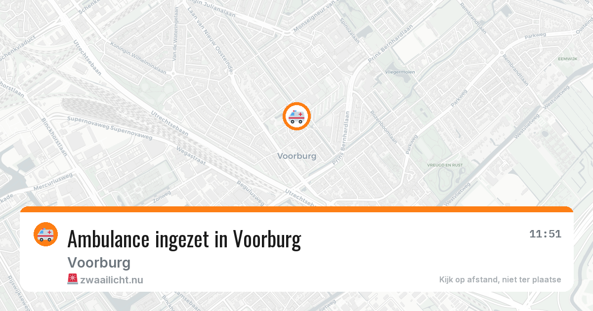 Ambulance ingezet in Voorburg — 30 apr 2026