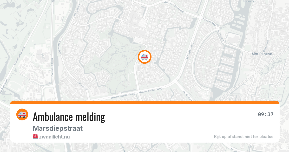 Ambulance melding — 4 mei 2026