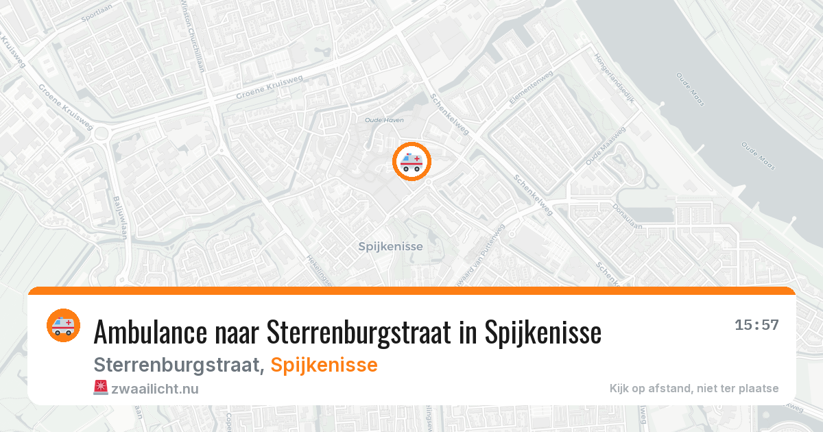 Ambulance naar Sterrenburgstraat in Spijkenisse — 18 jul 2026