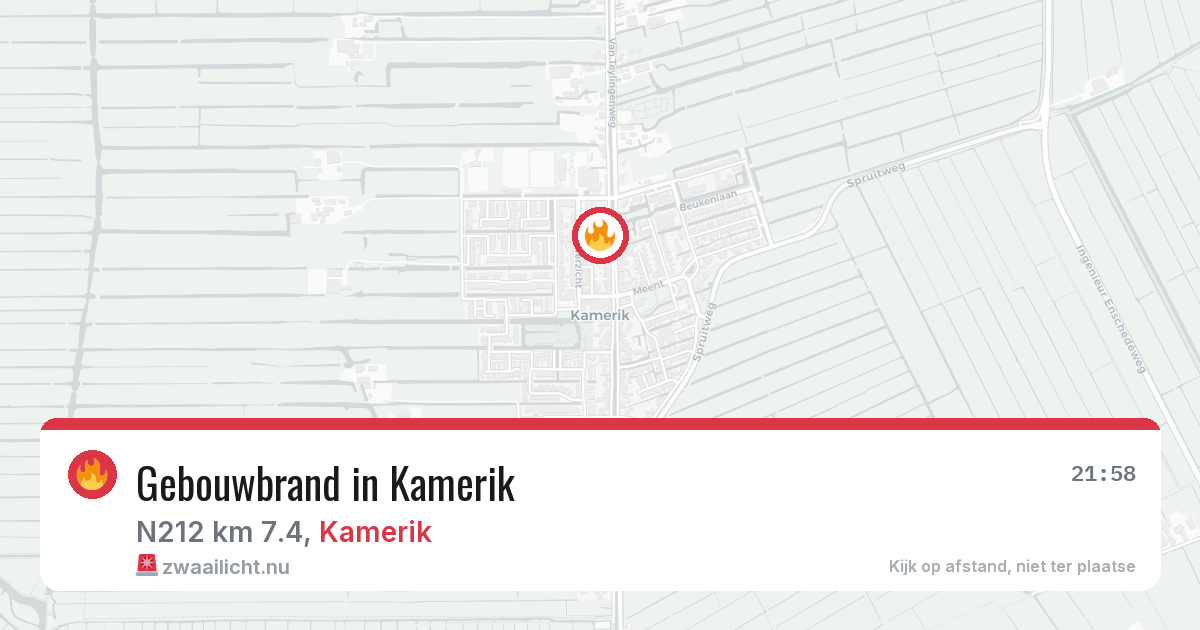 Gebouwbrand in Kamerik — 5 apr 2026