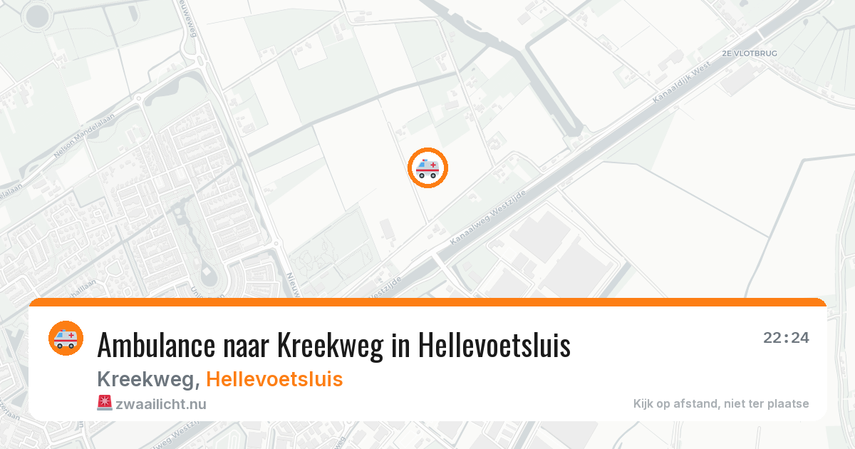 Ambulance naar Kreekweg in Hellevoetsluis — 28 jan 2026