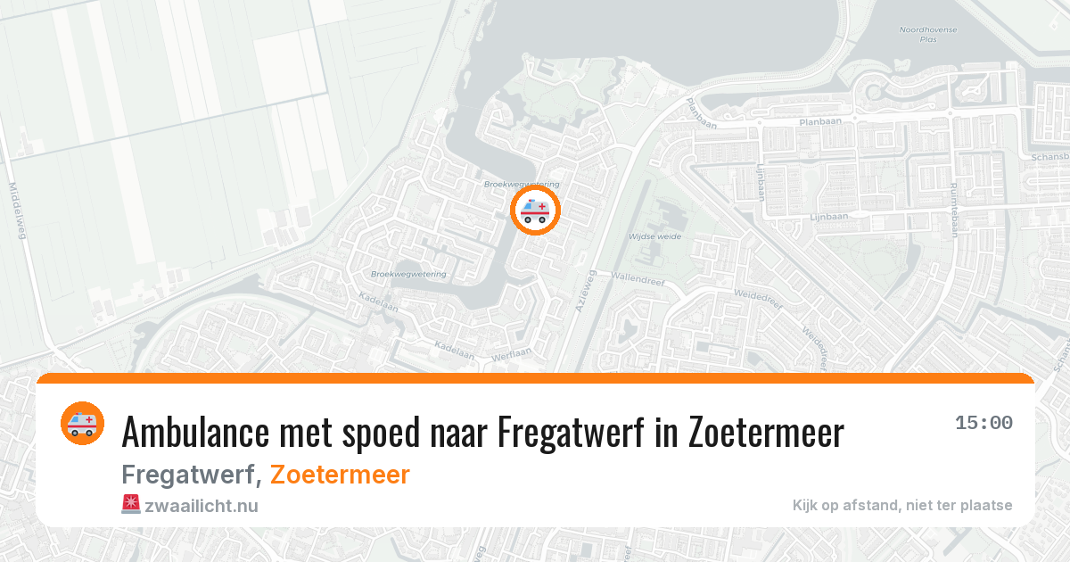 Ambulance met spoed naar Fregatwerf in Zoetermeer — 10 mei 2026