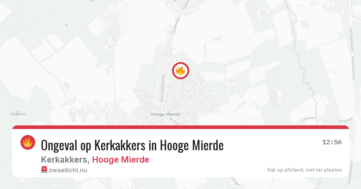 Ongeval op Kerkakkers in Hooge Mierde — 7 jun 2026