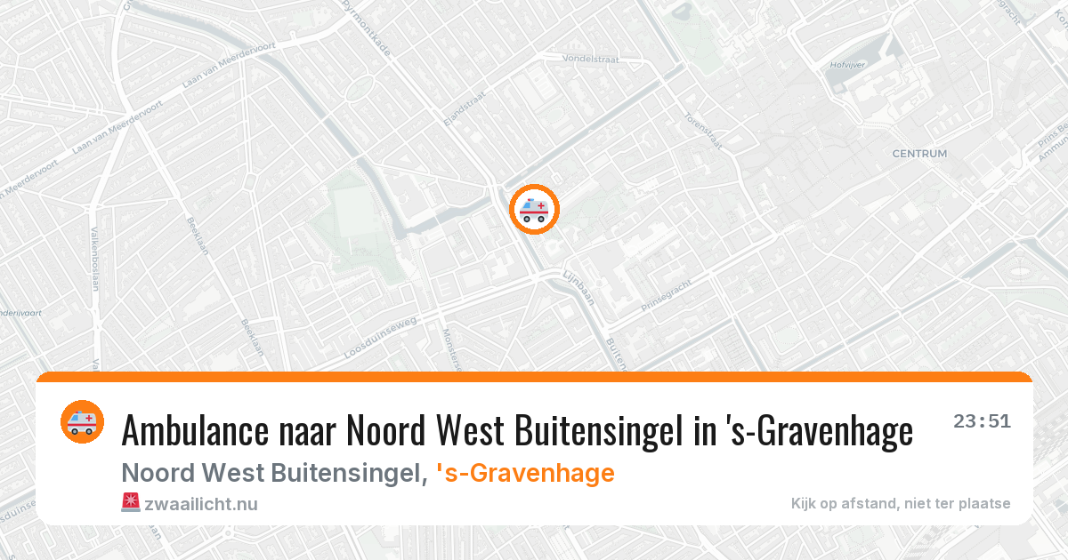 Ambulance naar Noord West Buitensingel in 's-Gravenhage — 10 jul 2026