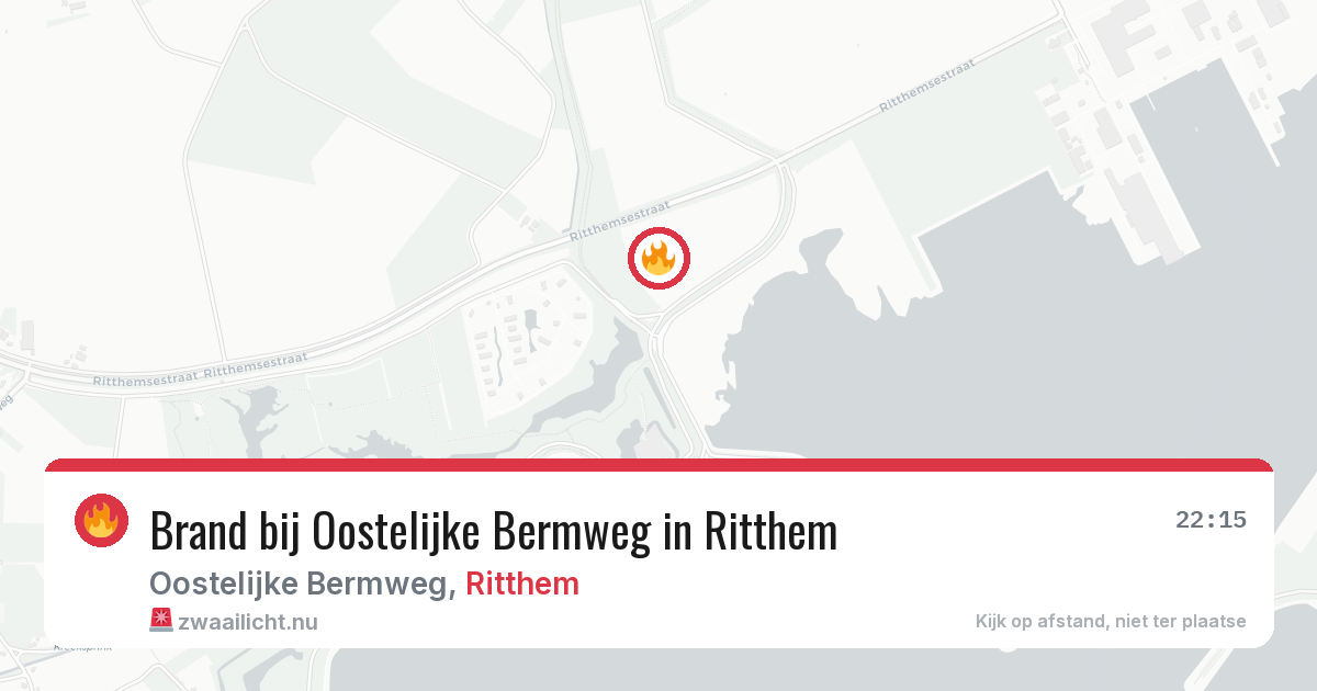 Brand bij Oostelijke Bermweg in Ritthem — 16 jul 2026