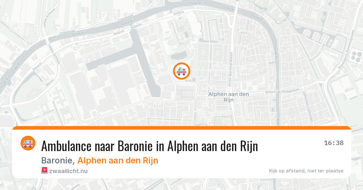 Ambulance naar Baronie in Alphen aan den Rijn — 13 mei 2026