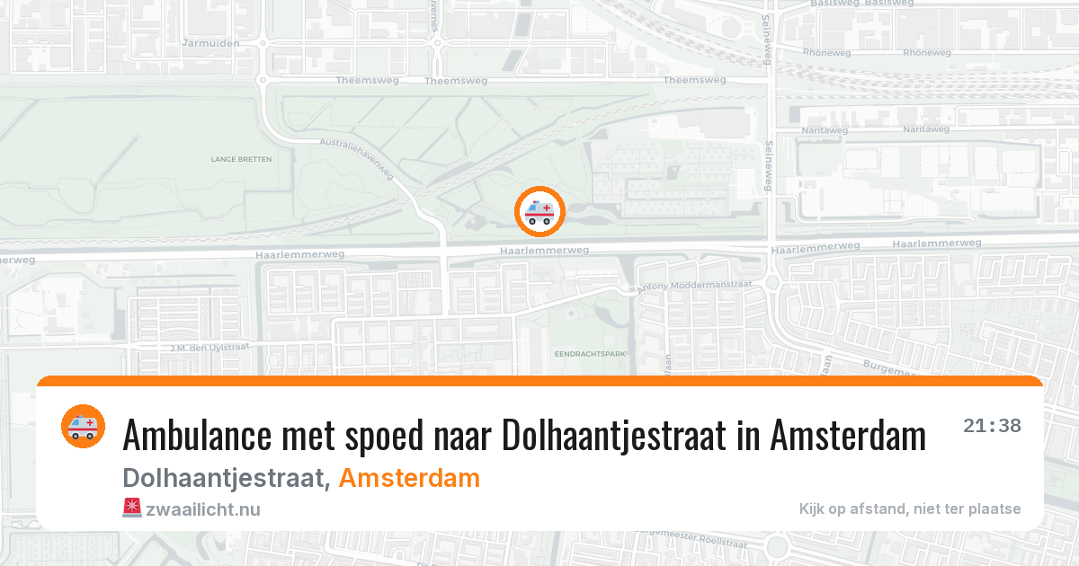 Ambulance met spoed naar Dolhaantjestraat in Amsterdam — 2 jun 2026