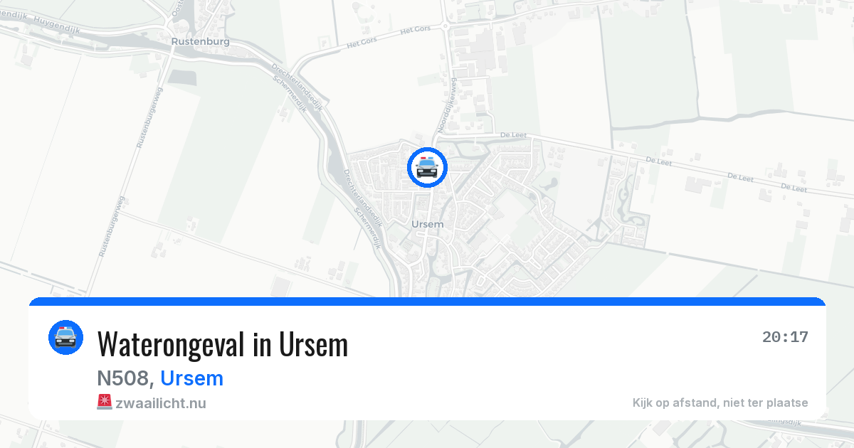 Waterongeval in Ursem — 21 mei 2026