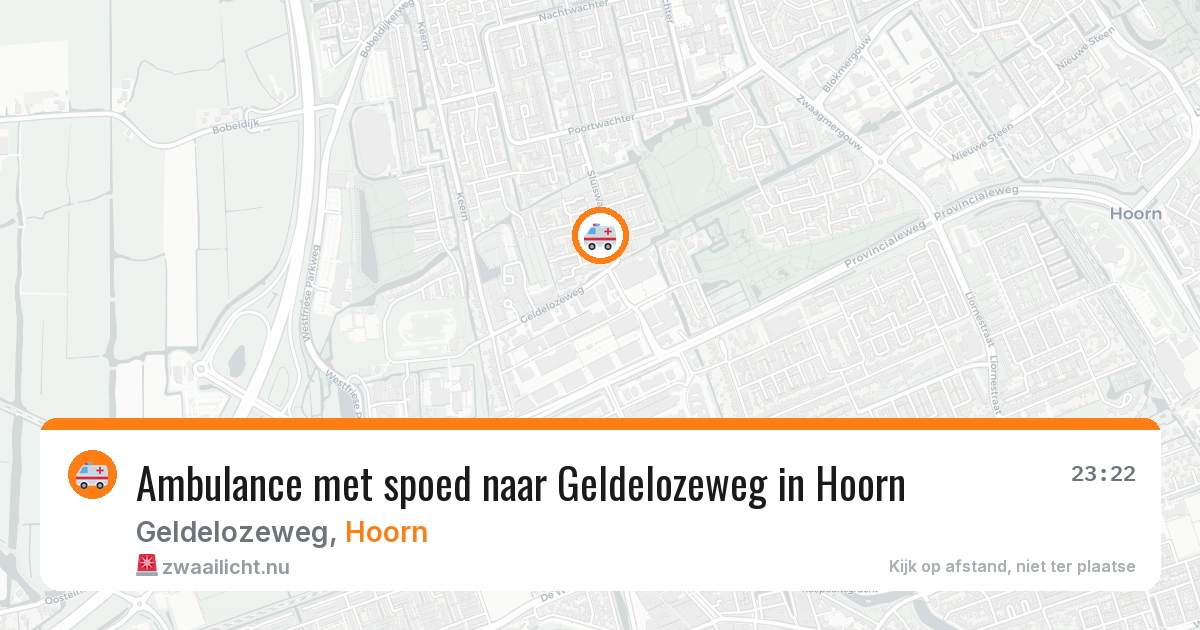 Ambulance met spoed naar Geldelozeweg in Hoorn — 19 jul 2026