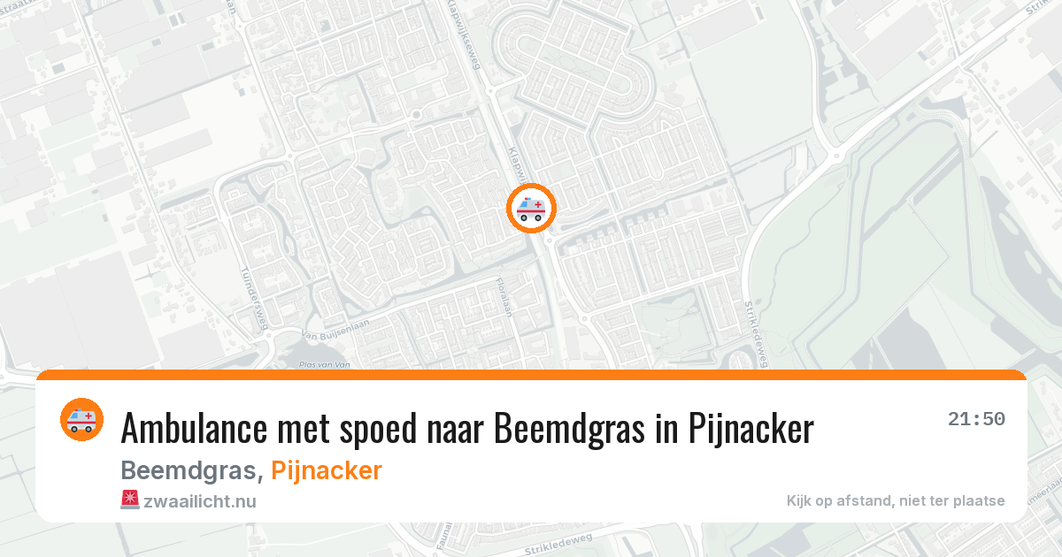 Ambulance met spoed naar Beemdgras in Pijnacker — 25 jul 2026