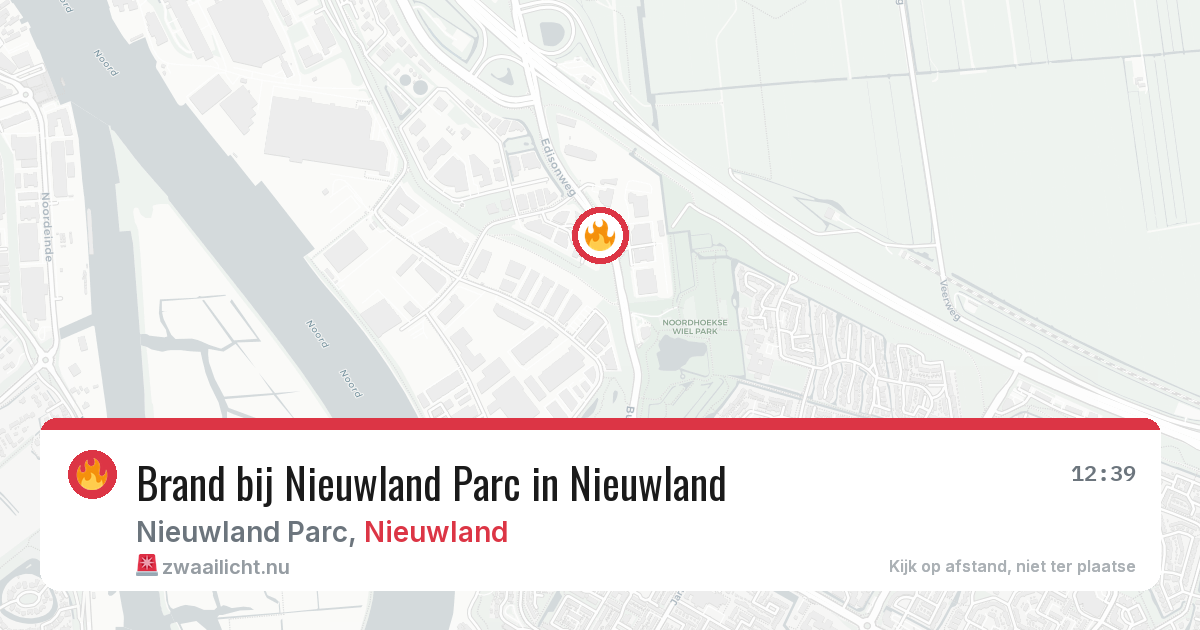 Brand bij Nieuwland Parc in Nieuwland — 11 mei 2026