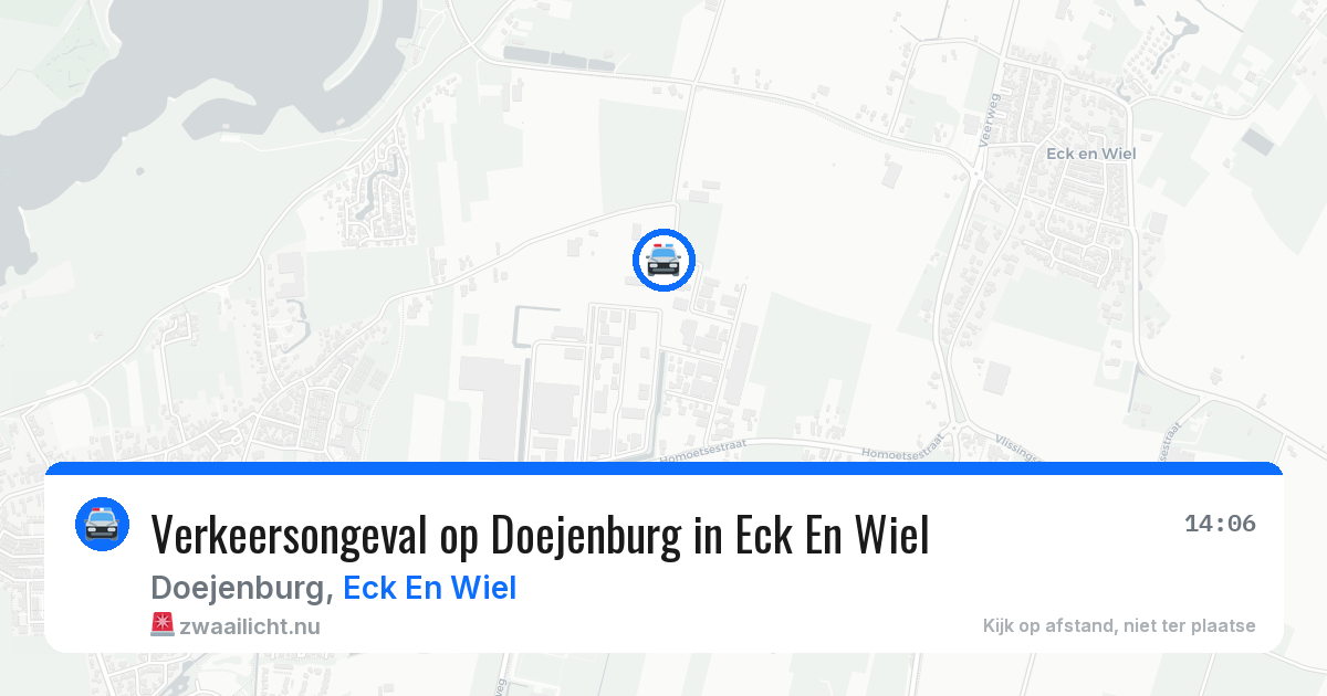 Verkeersongeval op Doejenburg in Eck En Wiel — 18 feb 2026