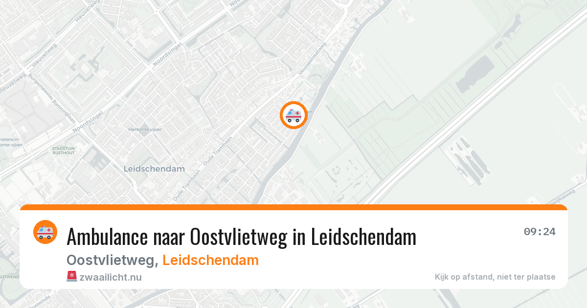 Ambulance naar Oostvlietweg in Leidschendam — 19 jul 2026