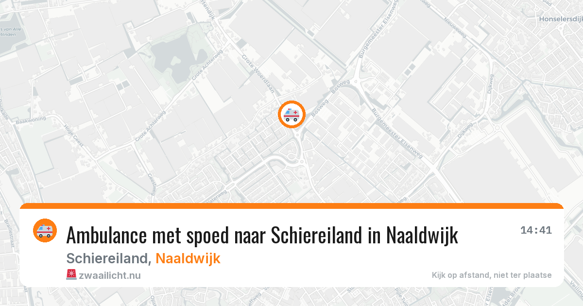 Ambulance met spoed naar Schiereiland in Naaldwijk — 16 jan 2026