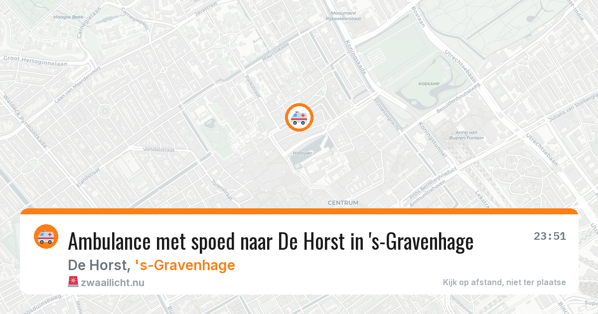 Ambulance met spoed naar De Horst in 's-Gravenhage — 26 jan 2026