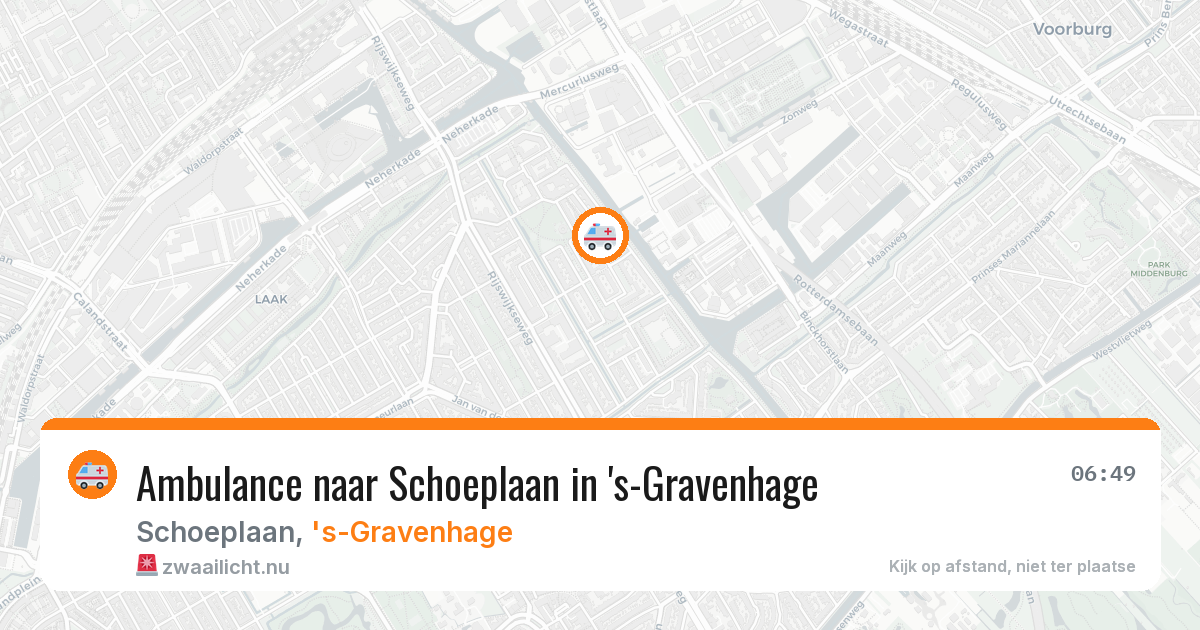 Ambulance naar Schoeplaan in 's-Gravenhage — 27 jul 2026