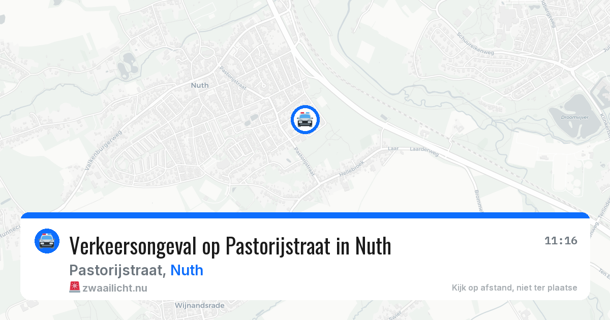 Verkeersongeval op Pastorijstraat in Nuth — 27 jan 2026