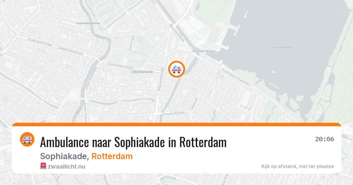 Ambulance naar Sophiakade in Rotterdam — 22 mrt 2026