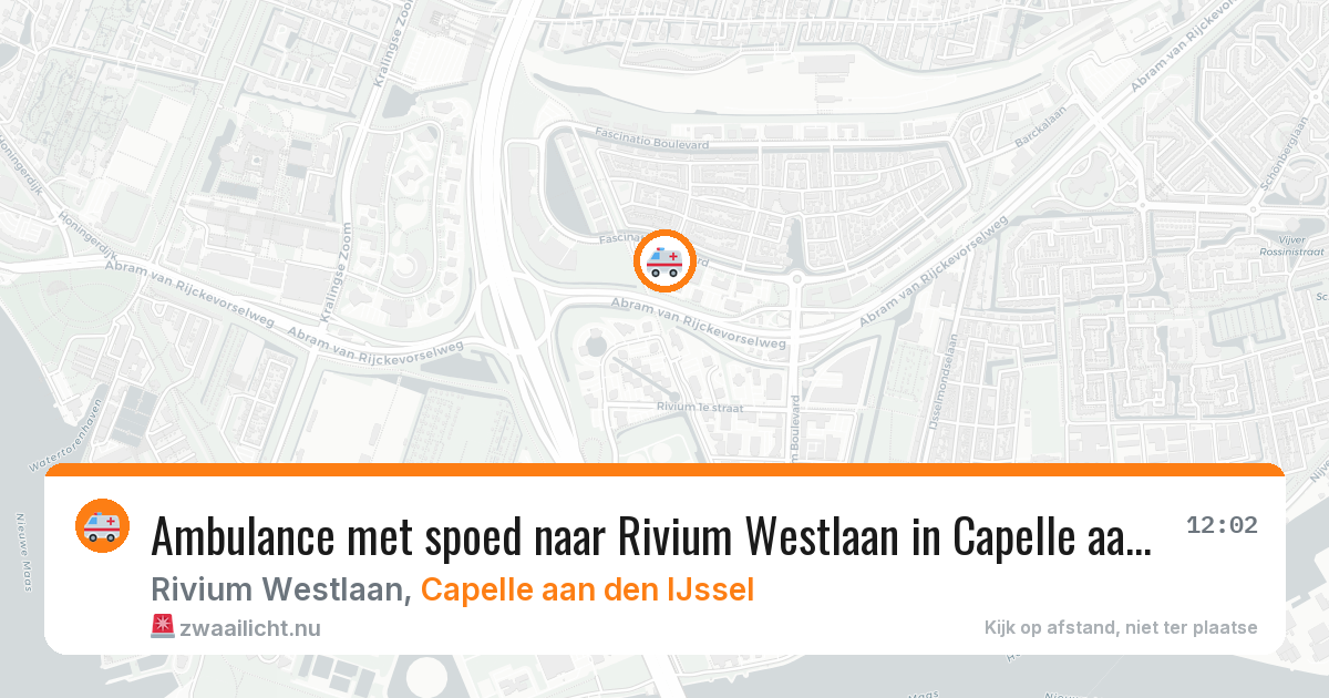 Ambulance met spoed naar Rivium Westlaan in Capelle aan den IJssel — 15 jul 2026