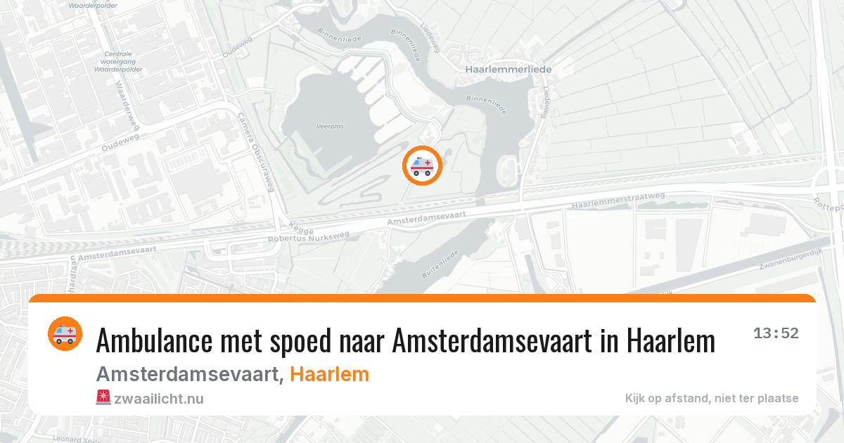 Ambulance met spoed naar Amsterdamsevaart in Haarlem — 26 jul 2026