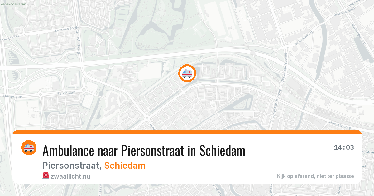 Ambulance naar Piersonstraat in Schiedam — 30 mei 2026