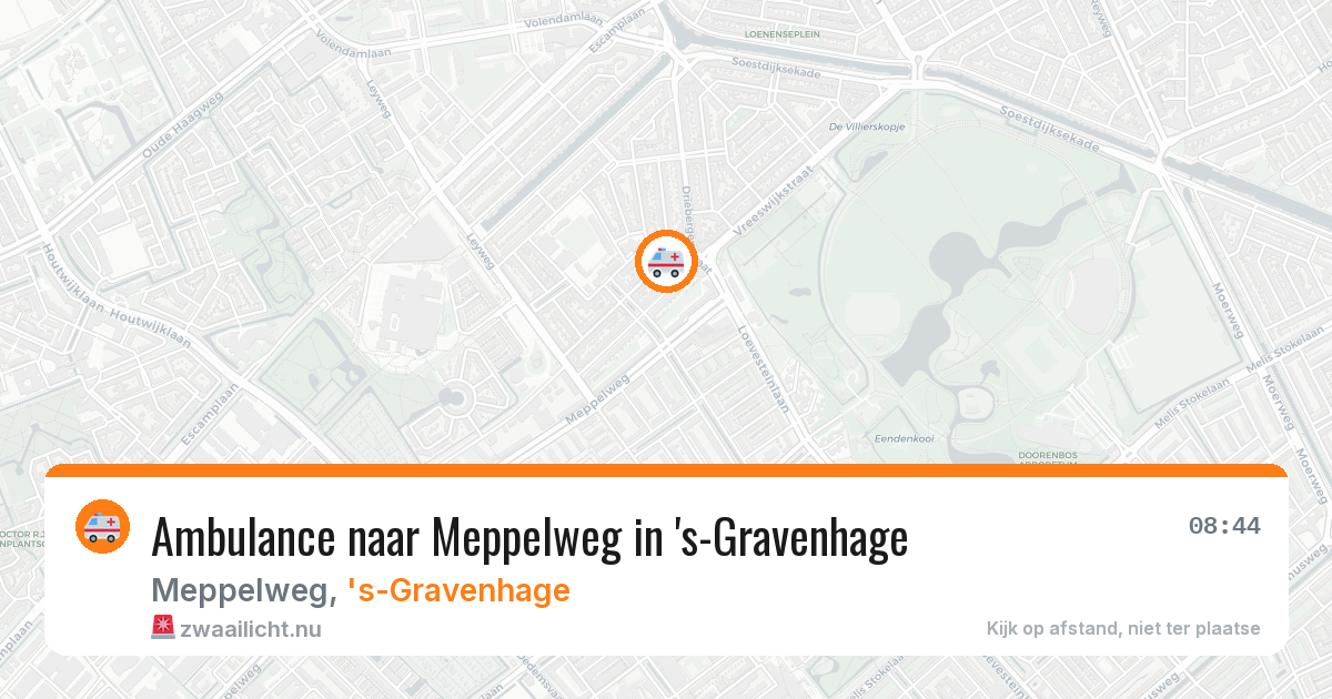 Ambulance naar Meppelweg in 's-Gravenhage — 7 jun 2026