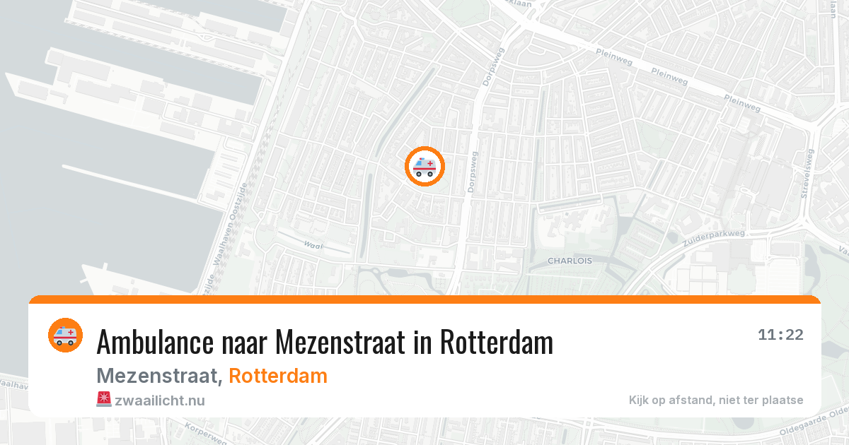 Ambulance naar Mezenstraat in Rotterdam — 28 mei 2026