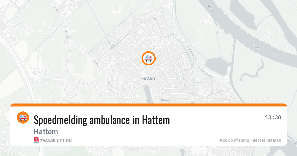 Spoedmelding ambulance in Hattem — 22 jul 2026