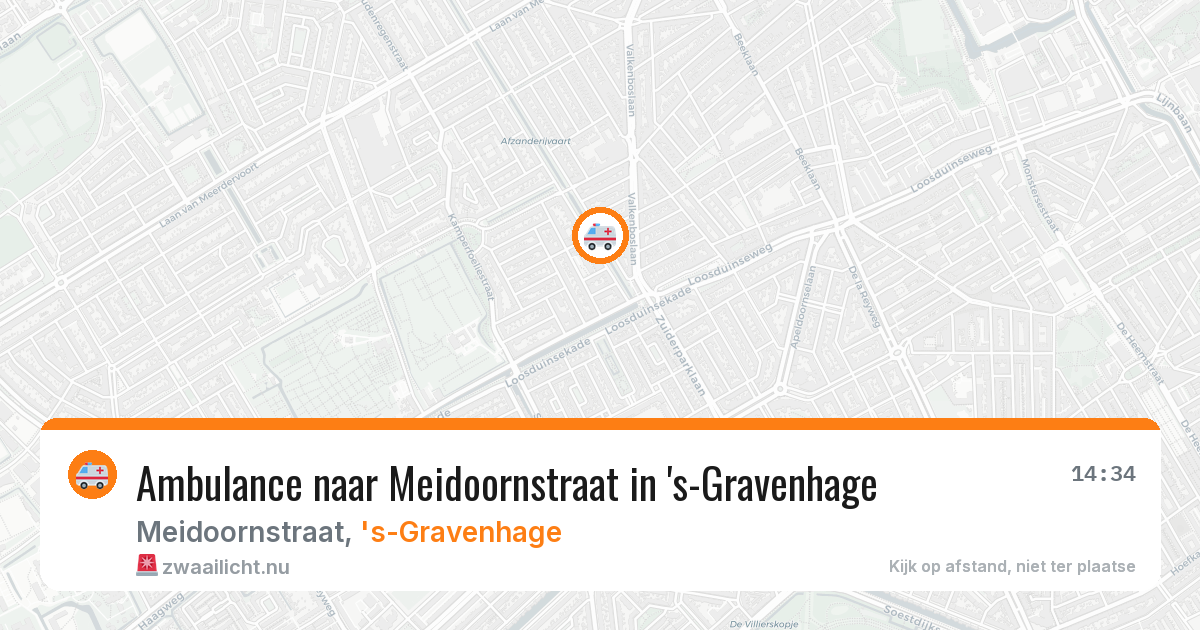 Ambulance naar Meidoornstraat in 's-Gravenhage — 17 jul 2026