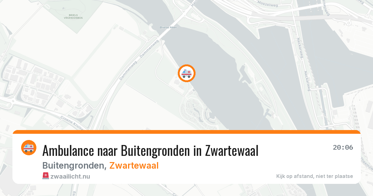 Ambulance naar Buitengronden in Zwartewaal — 22 mrt 2026