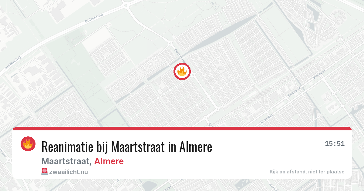 Reanimatie bij Maartstraat in Almere — 4 jun 2026