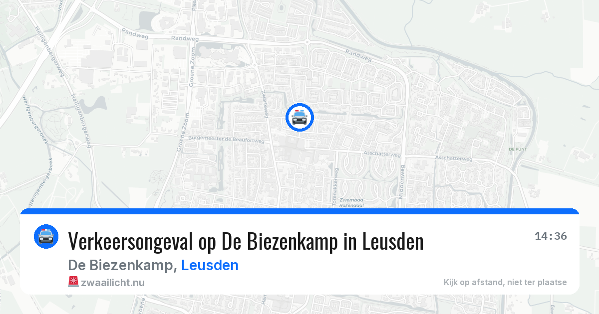 Verkeersongeval op De Biezenkamp in Leusden — 10 apr 2026