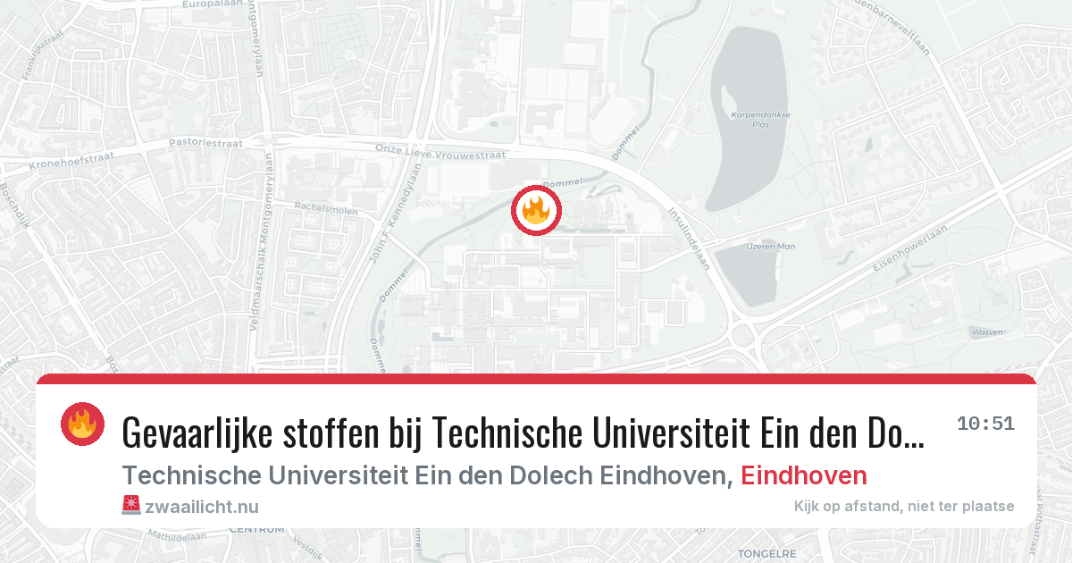 Gevaarlijke stoffen bij Technische Universiteit Ein den Dolech Eindhoven in Eindhoven — 2 jun 2026