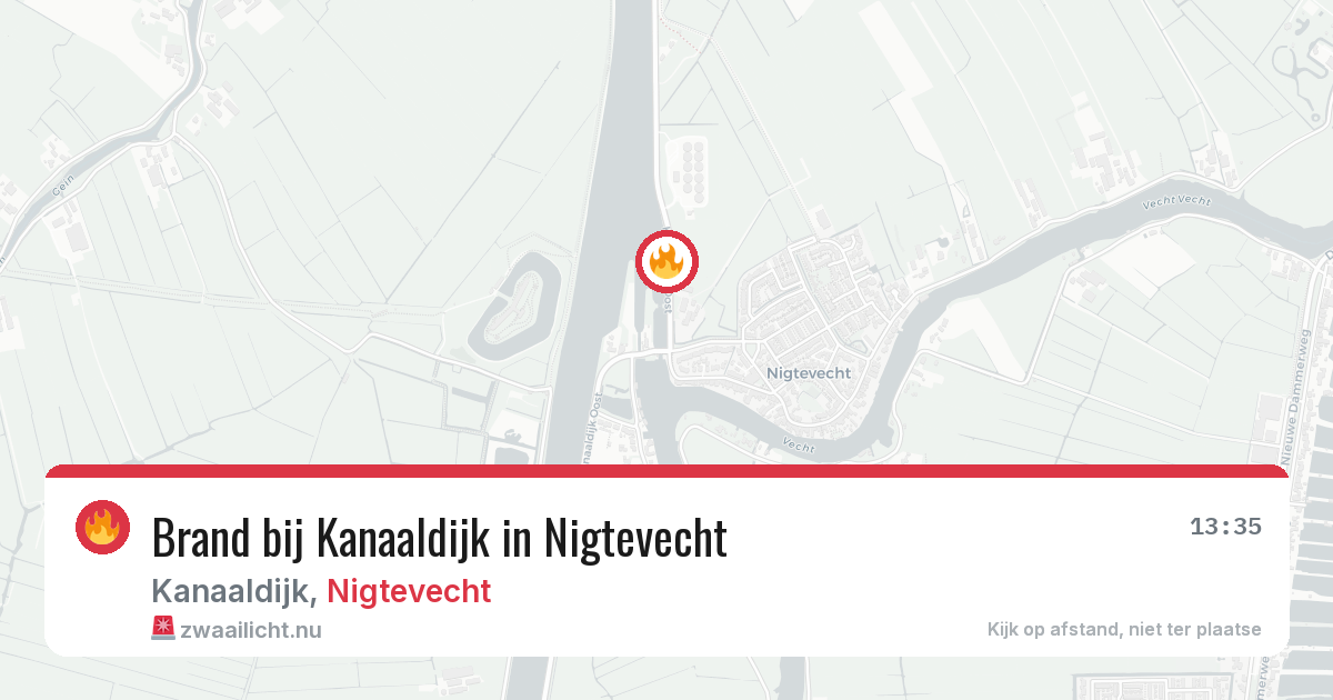 Brand bij Kanaaldijk in Nigtevecht — 30 apr 2026