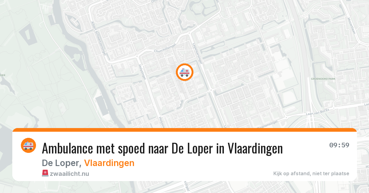 Ambulance met spoed naar De Loper in Vlaardingen — 21 mei 2026