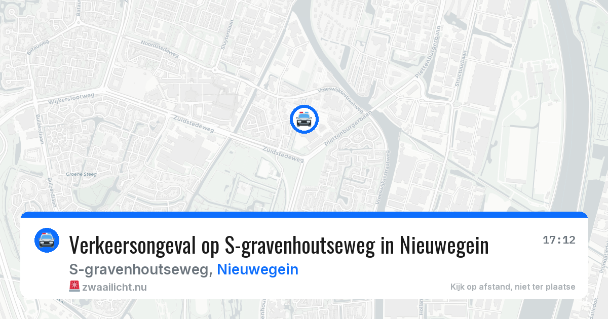 Verkeersongeval op S-gravenhoutseweg in Nieuwegein — 25 mrt 2026