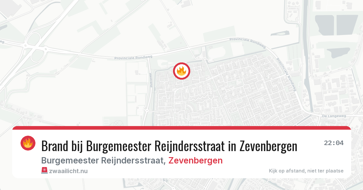 Brand bij Burgemeester Reijndersstraat in Zevenbergen — 6 jun 2026