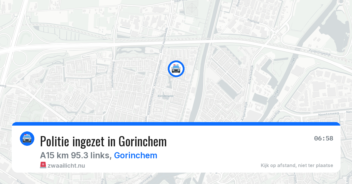 Politie ingezet in Gorinchem — 7 mei 2026 | 🚨 Zwaailicht.nu