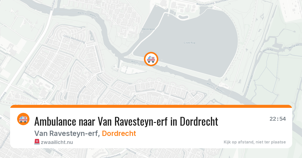 Ambulance naar Van Ravesteyn-erf in Dordrecht — 13 apr 2026