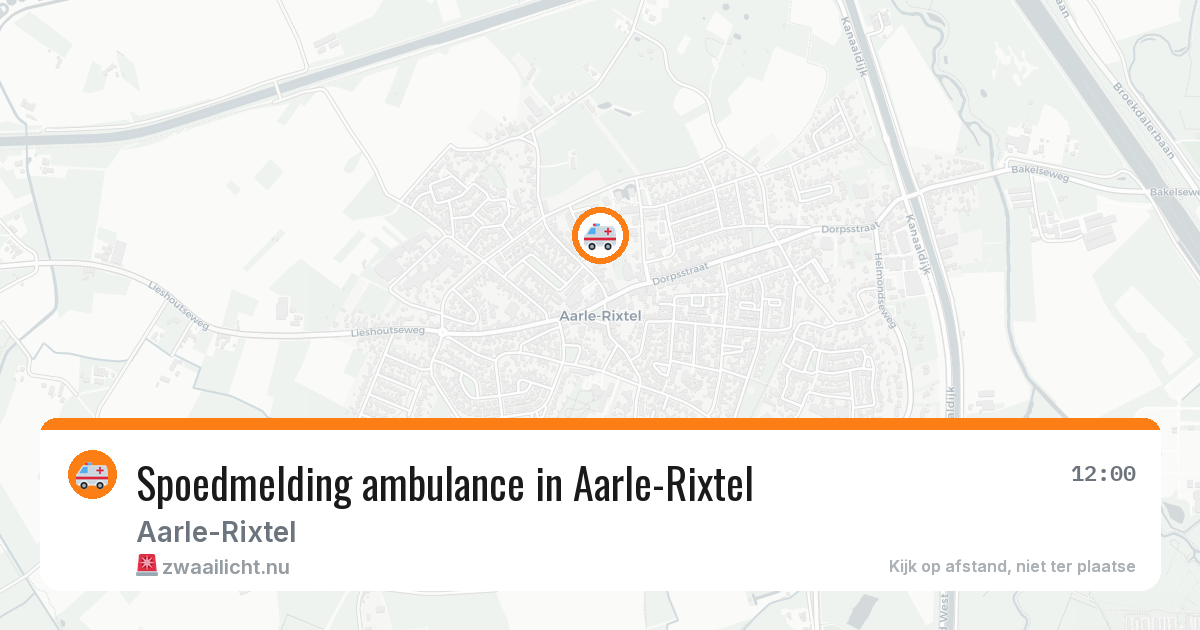 Spoedmelding ambulance in Aarle-Rixtel — 5 jul 2026