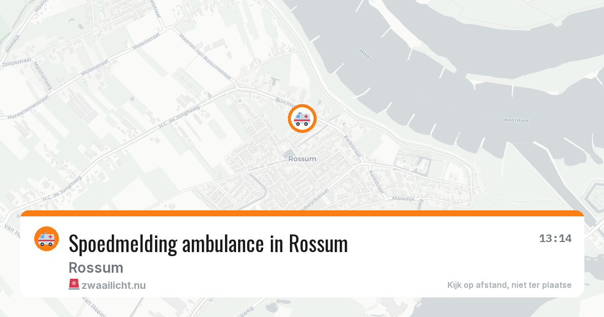 Spoedmelding ambulance in Rossum — 25 mrt 2026
