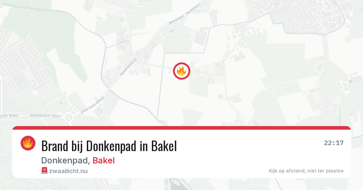 Brand bij Donkenpad in Bakel — 9 jul 2026